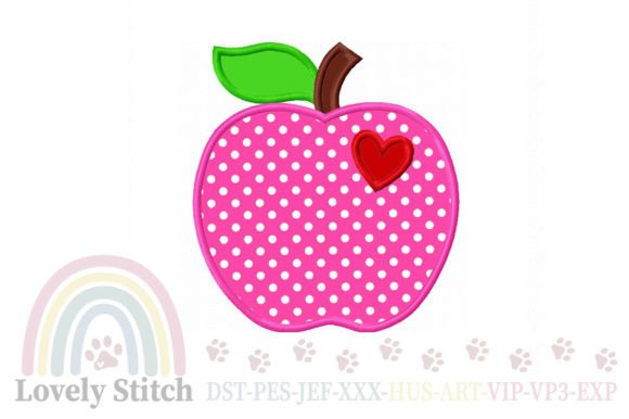 Apple Applique Embroidery: A Back-to-School Craft for Educators and Creators