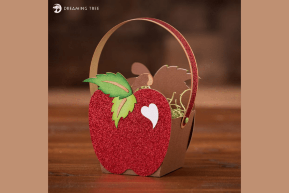Apple Treat Basket SVG