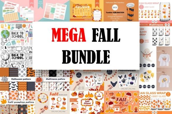 Fall Cliparts Mega Bundle: A Complete Collection for Creativity and Design