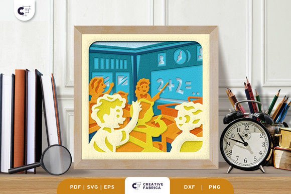 Kids Learning Numbers 3D Shadow Box