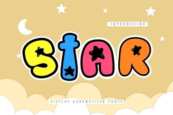 Star: A Cute and Funny Display Font for Creative Projects
