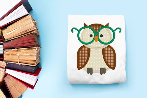 Studious Owl with Glasses