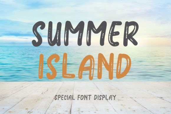 Summer Island: A Vibrant Brush Font with a Youthful Spirit